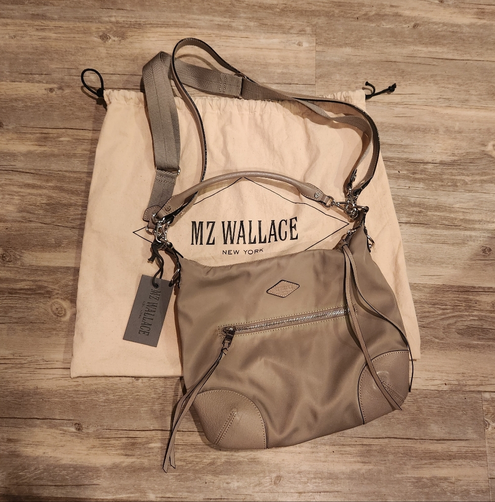 MZ Wallace Beige Crossbody Bag